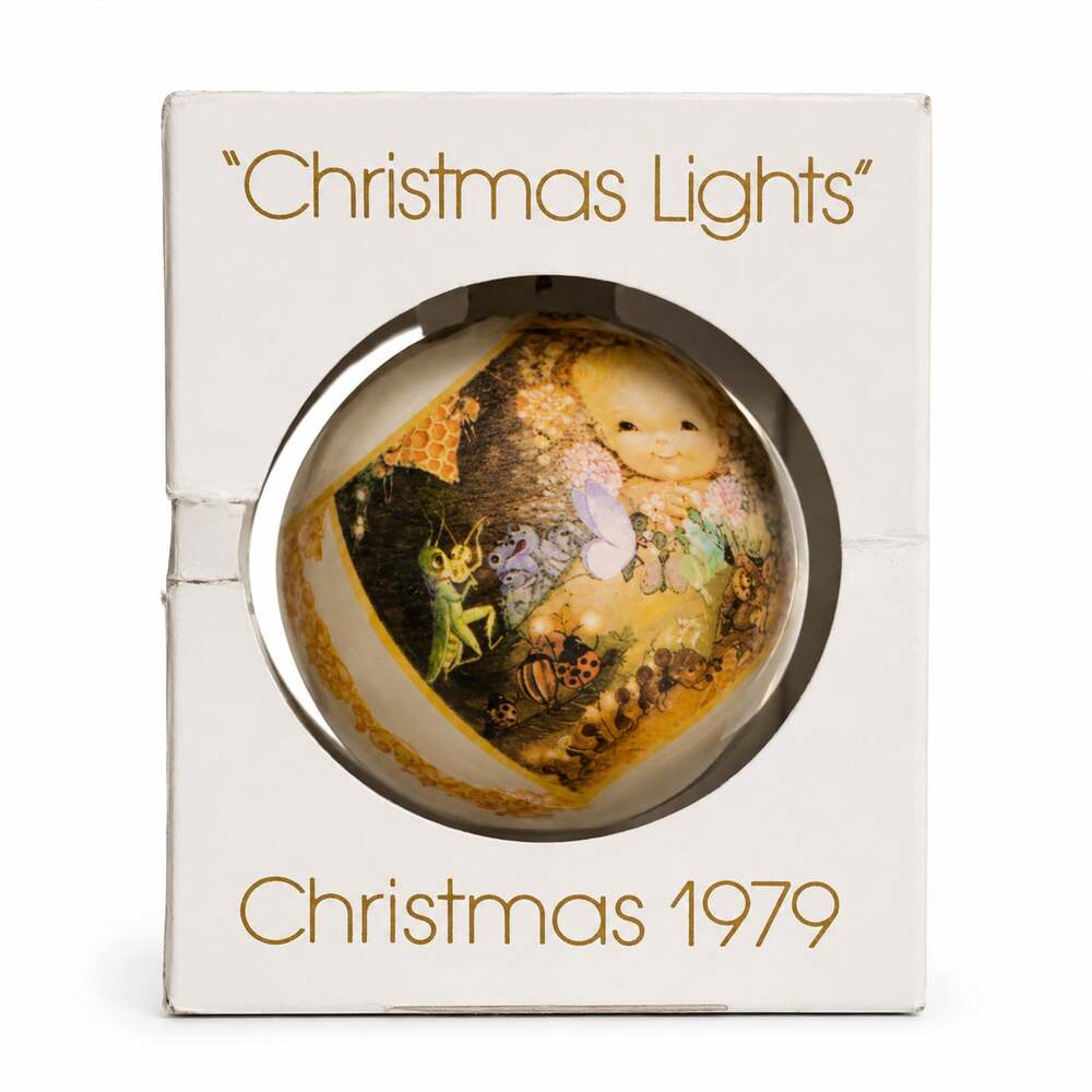 Schmid Juan Ferrandiz Vintage Christmas Glass Ball Ornament Lot of 3 (1979, 1983
